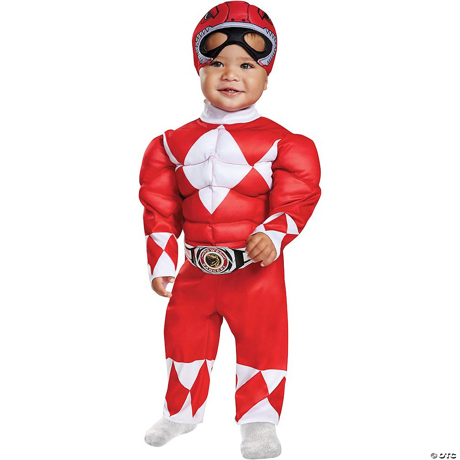 Baby Boys Muscle Chest Power Rangers™ Red Ranger Costume - 12-18 Mo.