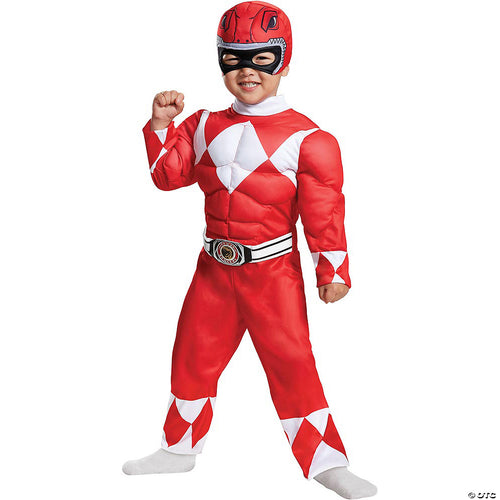 Baby Boys Muscle Chest Power Rangers™ Red Ranger Costume - 12-18 Mo.