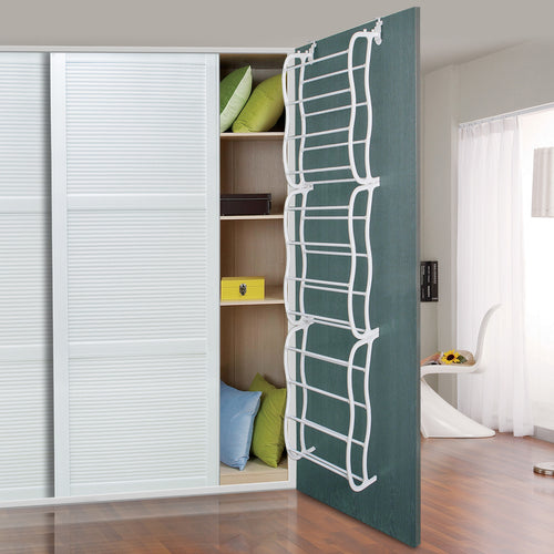 36 Pairs Over-The-Door Shoe Rack 12 Layers Wall Hanging Closet Shoe Organizer