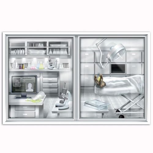 Beistle PSI Laboratory & Morgue Insta-View - Crime Scene | Party Supply
