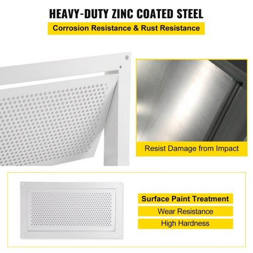 Flood Vent 8" Height x 16" Width x 2" Depth Foundation Flood Vent to Reduce