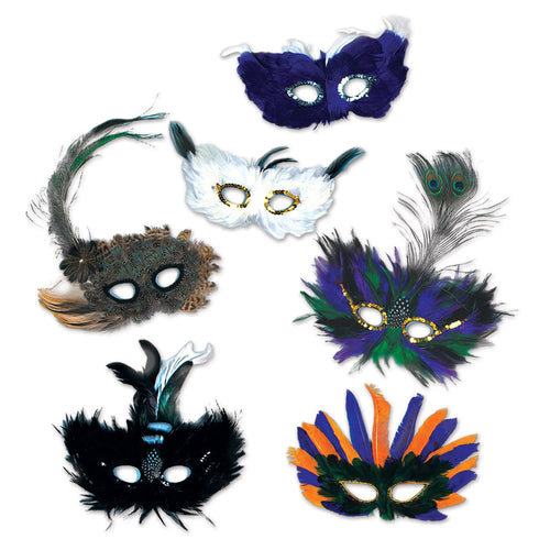 Beistle Majestic Fanci-Feather Mask - Mardi Gras | Party Supply | Decoration