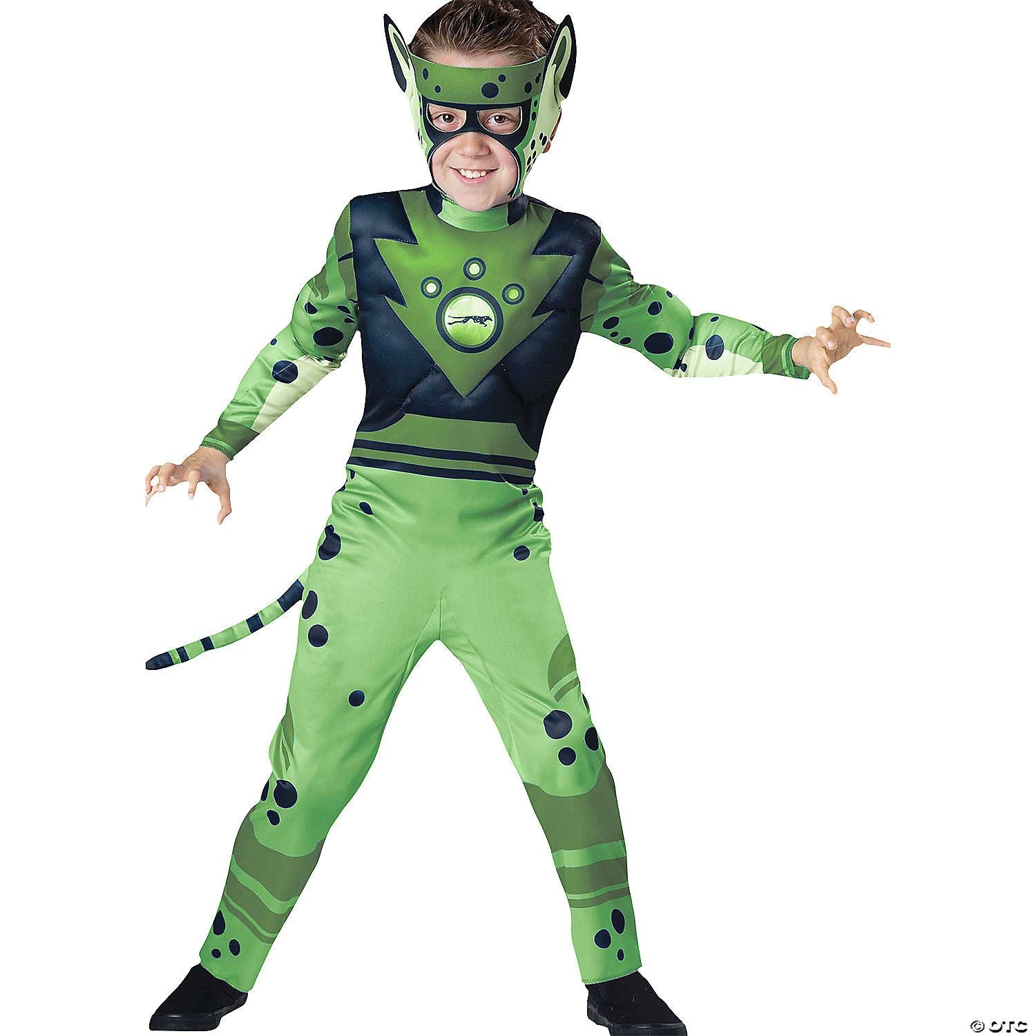 Boys | Child Wild Kratts Cheetah - Green