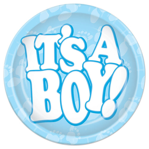 Beistle It's A Boy! Dessert Plates - Baby Shower | Party Supply | Decoration