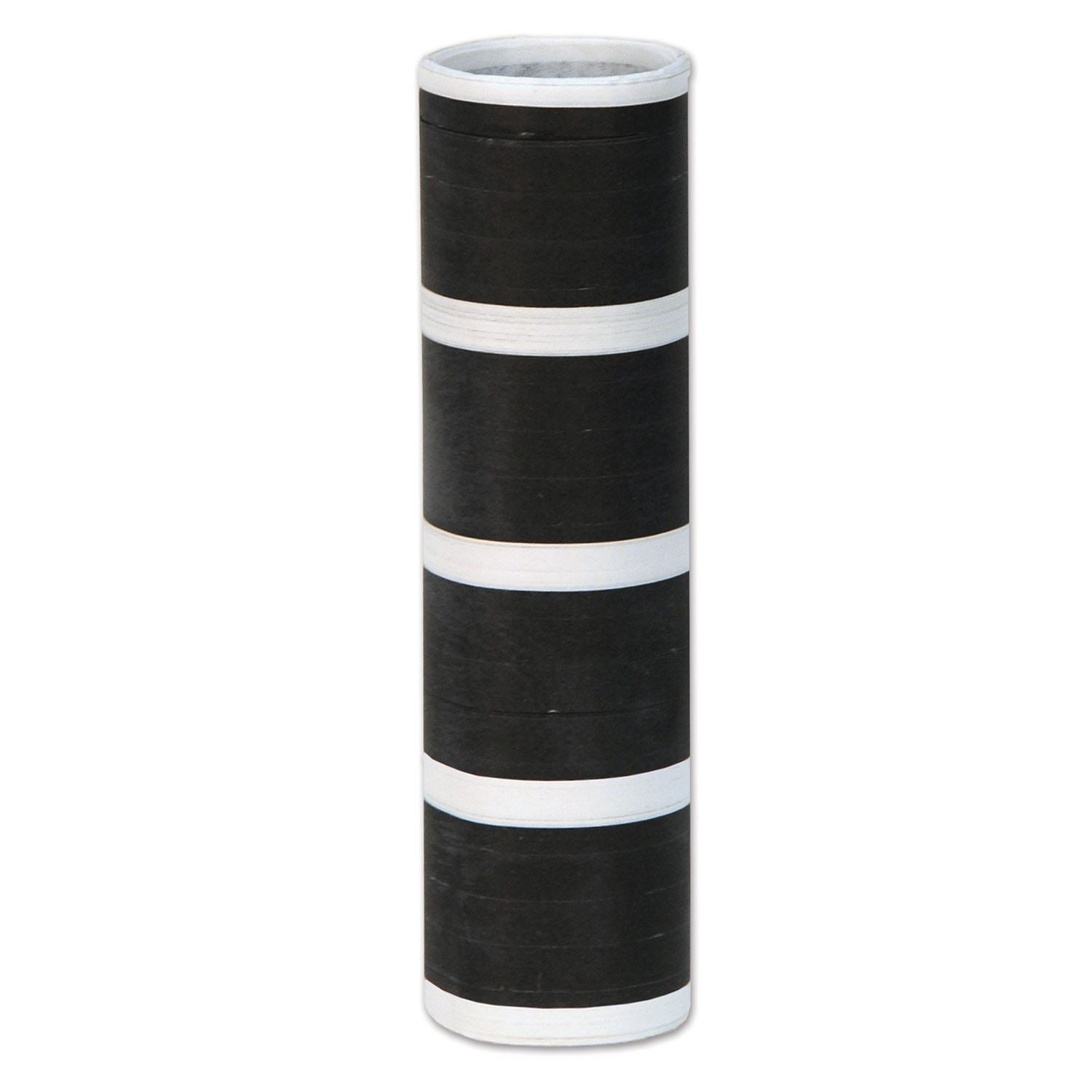 Beistle Black and White Serpentines, 1 roll - New Years | Party Supply