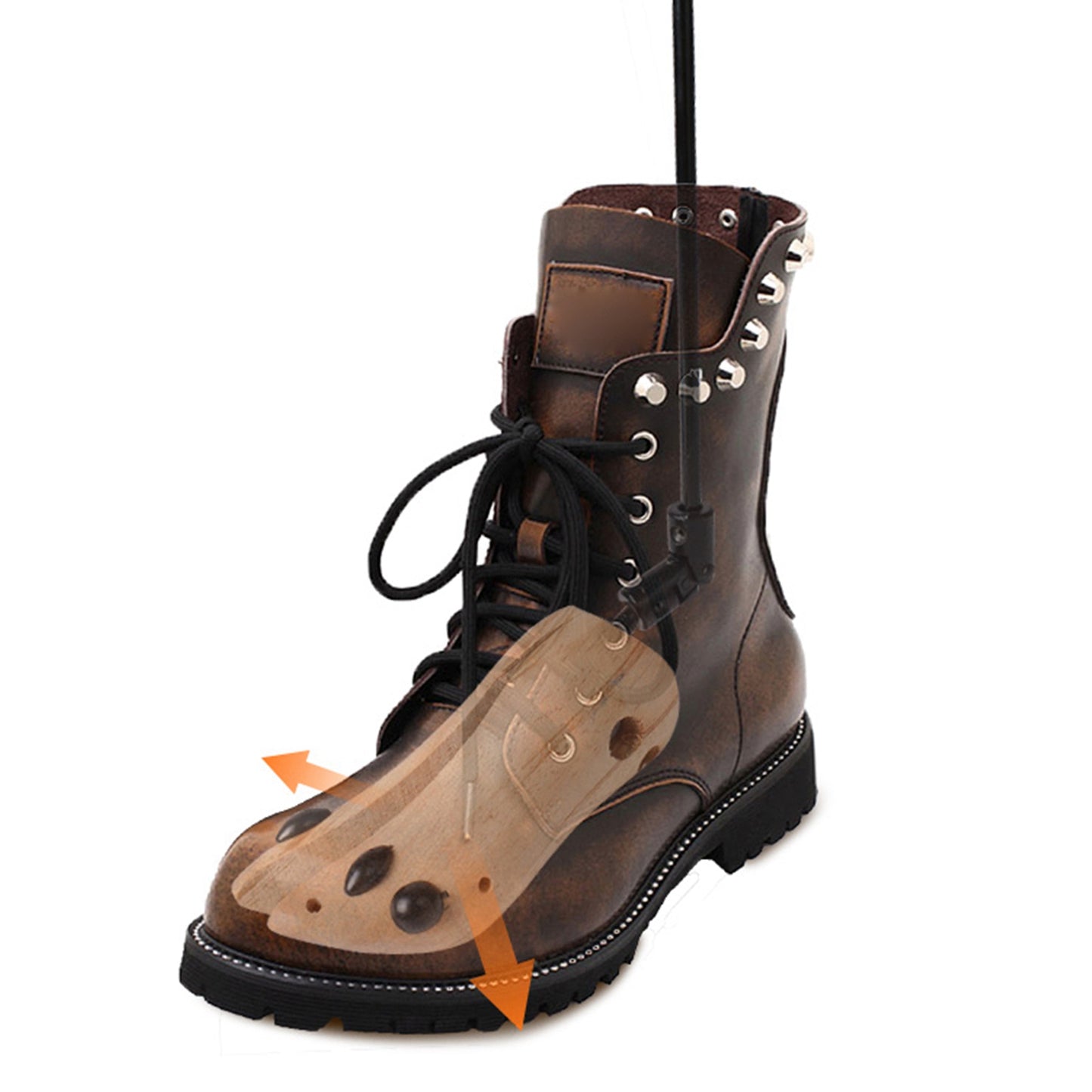 One Pair Boot Stretcher Adjustable Width Shoe Shaper Wooden Boot Widener