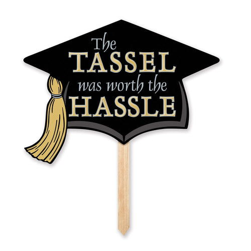 Beistle Grad Cap Yard Sign - Graduation | Party Supply | Decoration