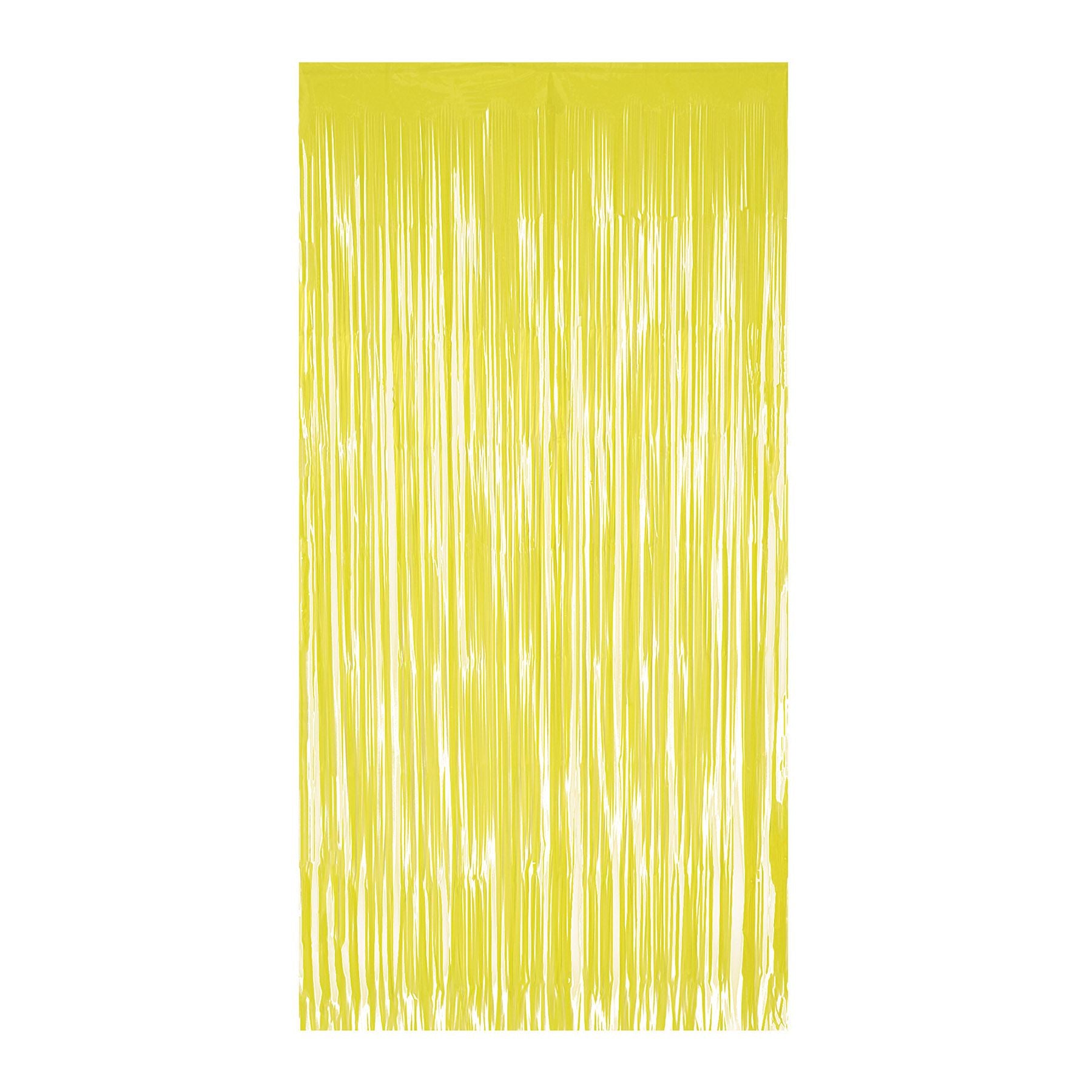 Beistle 1-Ply Plastic Fringe Curtain - Yellow - General Occasion | Party