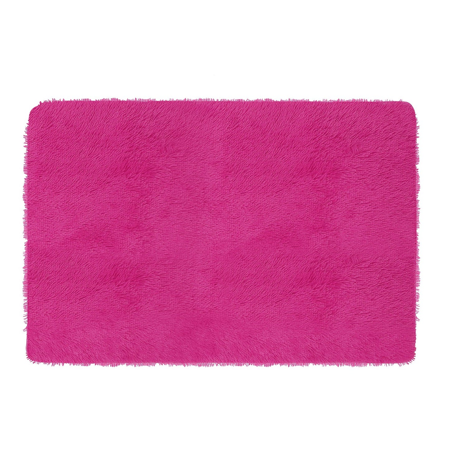 Fluffy Bedroom Rug 4’ x 2.6’ Anti-Skid Shaggy Area Rug Decorative Floor Car 3819