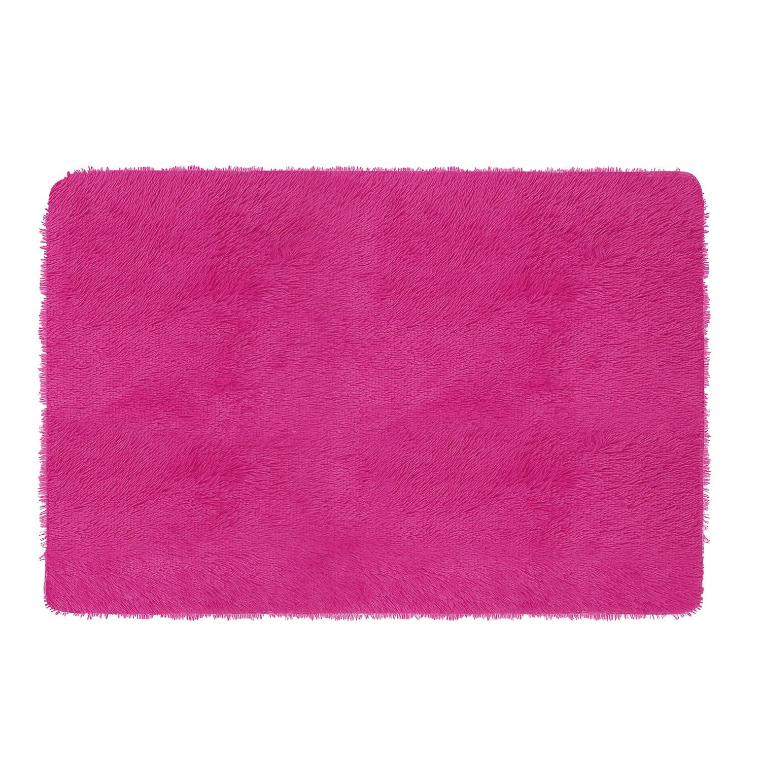 Fluffy Bedroom Rug 4’ x 2.6’ Anti-Skid Shaggy Area Rug Decorative Floor Car 3819