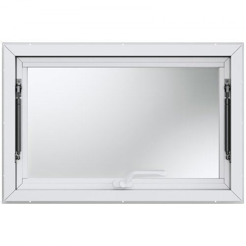 Concession Window 36"x24" Aluminum Alloy Food Truck Service Window with Awnin