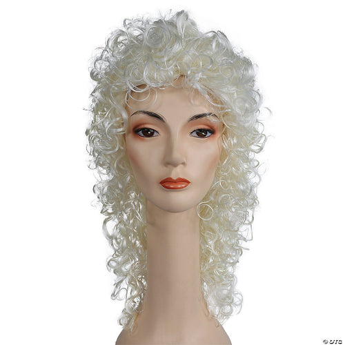 Womens Fancy Bargain Curly Wig | Cream