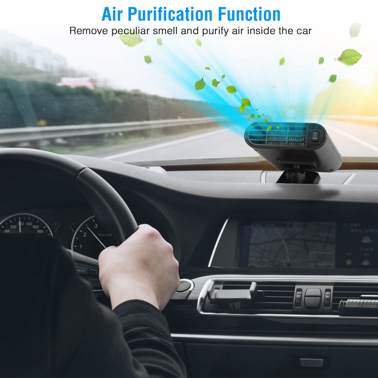 12V 150W Portable Car Heater Heating Fan 2 In 1 Defroster Defogger Demister