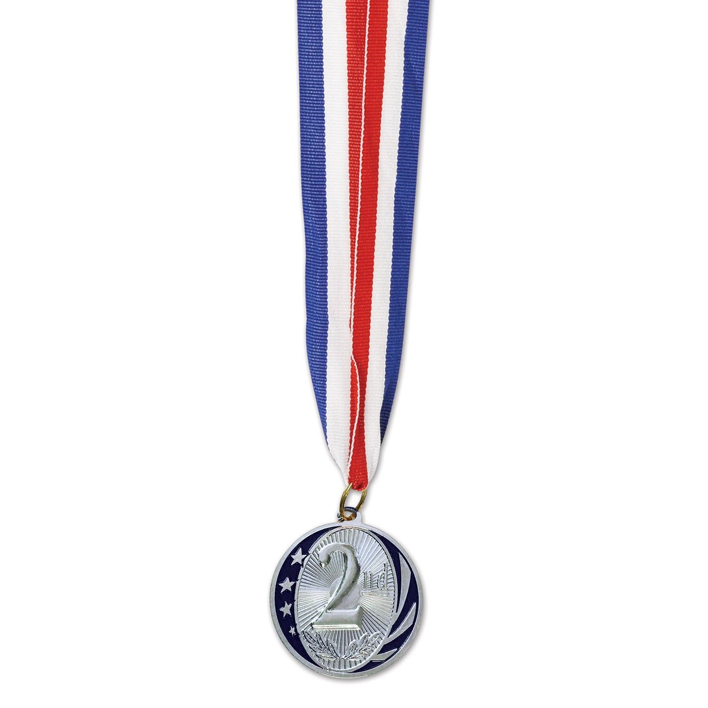 Beistle 2nd Place Medal w/Ribbon - Sports | Party Supply | Decoration | Favor