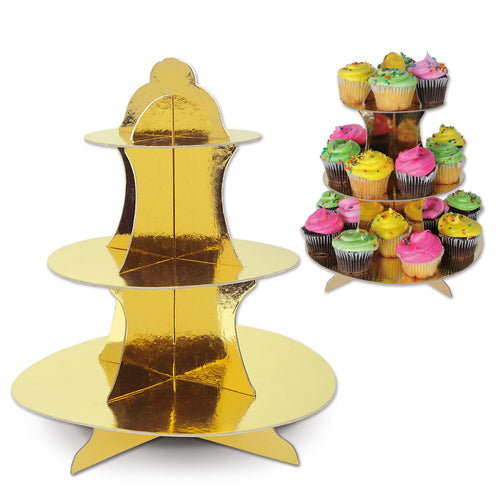 Beistle Metallic Cupcake Stand - General Occasion | Party Supply | Decoration