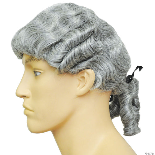 Mens Dark Brown Bargain Colonial Man Wig | Brown-Dark