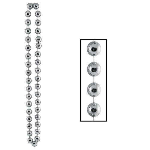 Beistle Silver Jumbo Party Beads - General Occasion | Party Supply