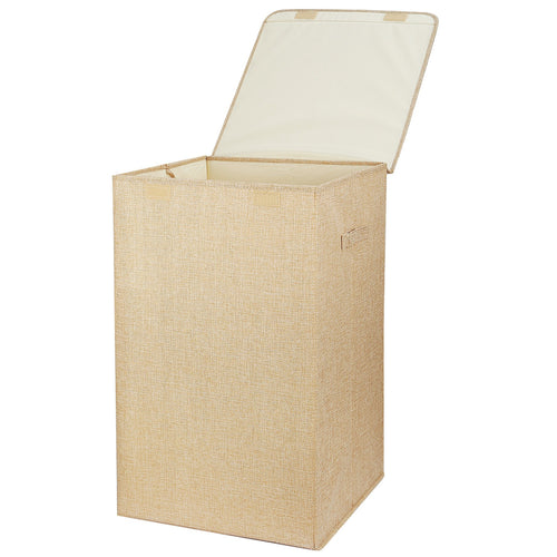 Foldable Laundry Hampers Washing Clothes Laundry Basket w/ Lid Handles Storage