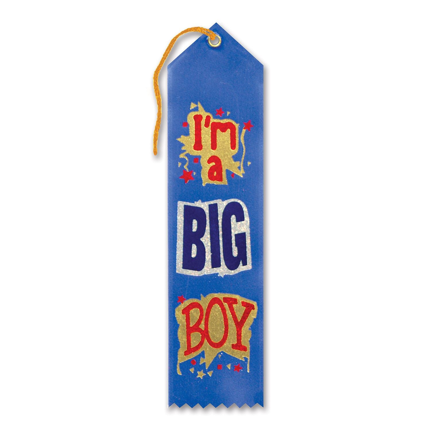 Beistle I'm A Big Boy Ribbon - Educational | Party Supply | Decoration | Favor