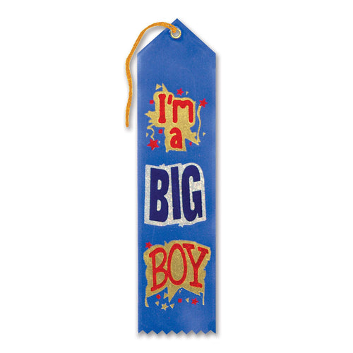 Beistle I'm A Big Boy Ribbon - Educational | Party Supply | Decoration | Favor
