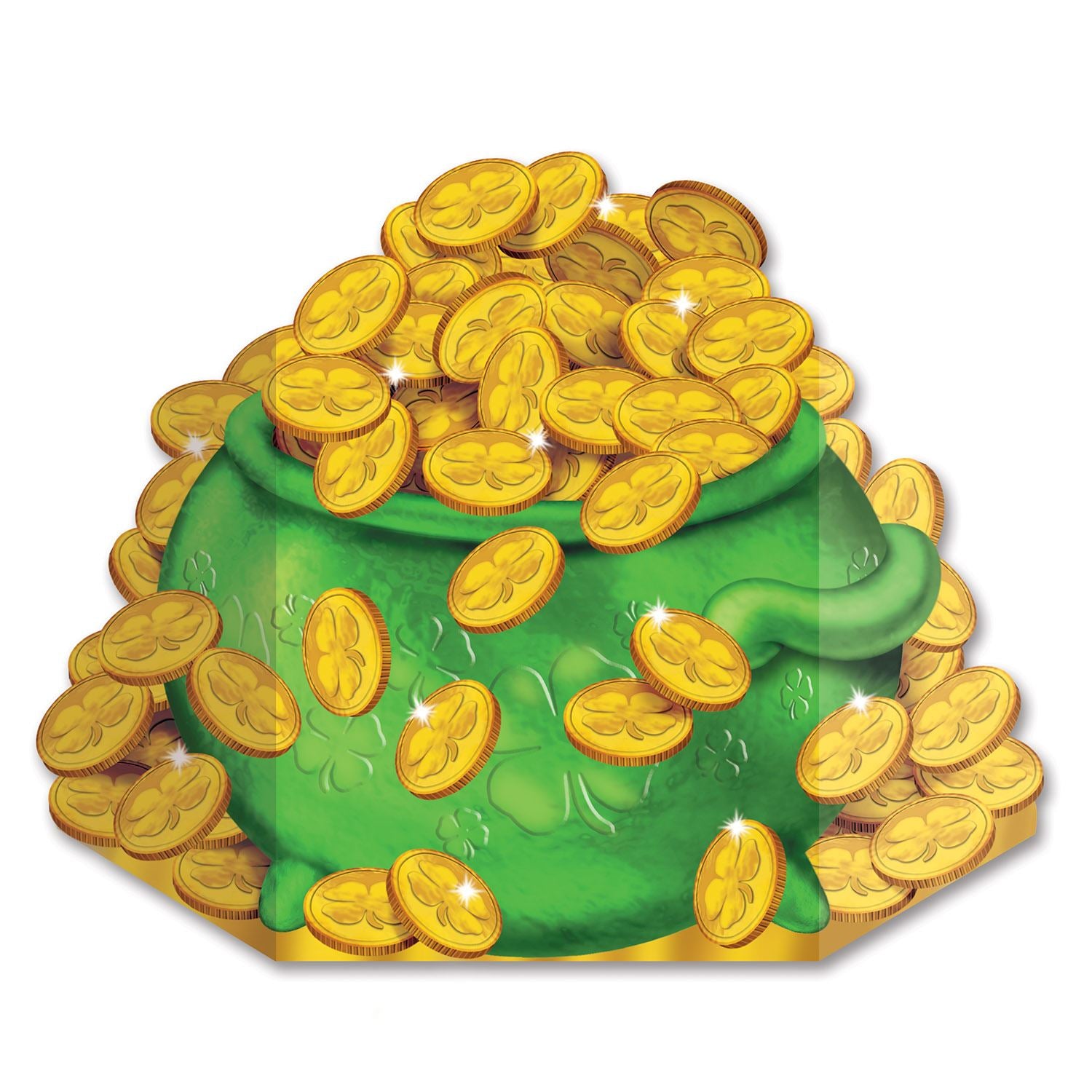 Beistle Pot-O-Gold Stand-Up - St. Patricks | Party Supply | Decoration