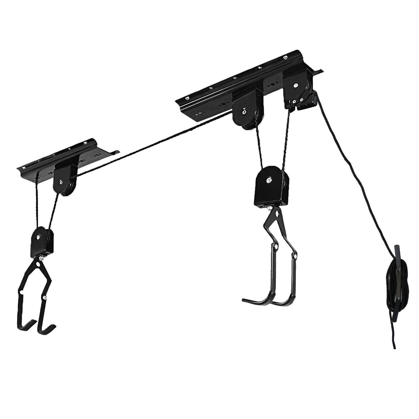 Bike Lift Ceiling Storage Mount 50LBS Load Bicycle Hoist Pulley Rack Heavy Duty
