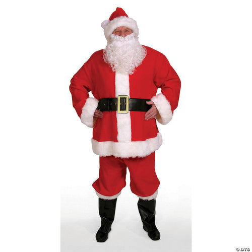 Santa Suit Red Duvetyn Economy