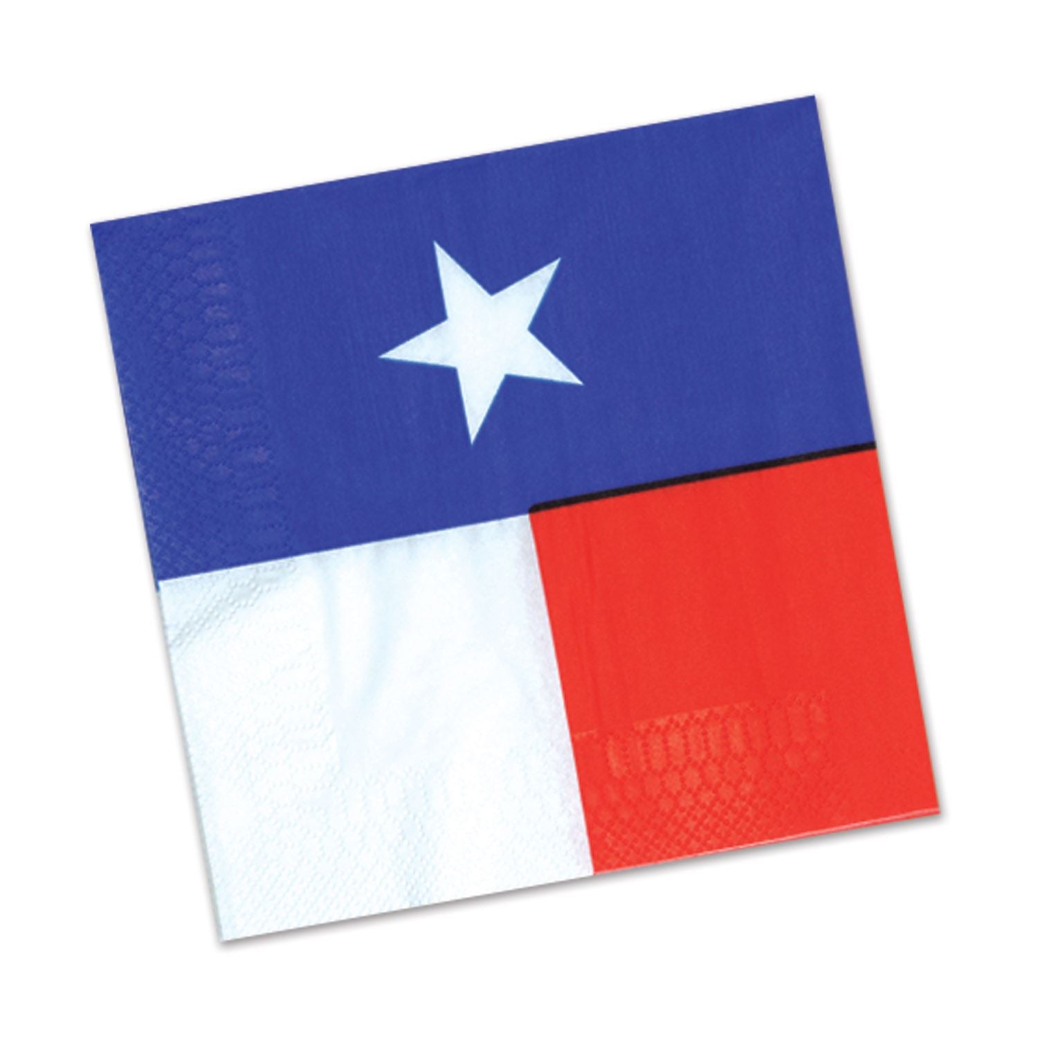 Beistle Texas State Flag Lunch Napkins - Western | Party Supply | Decoration