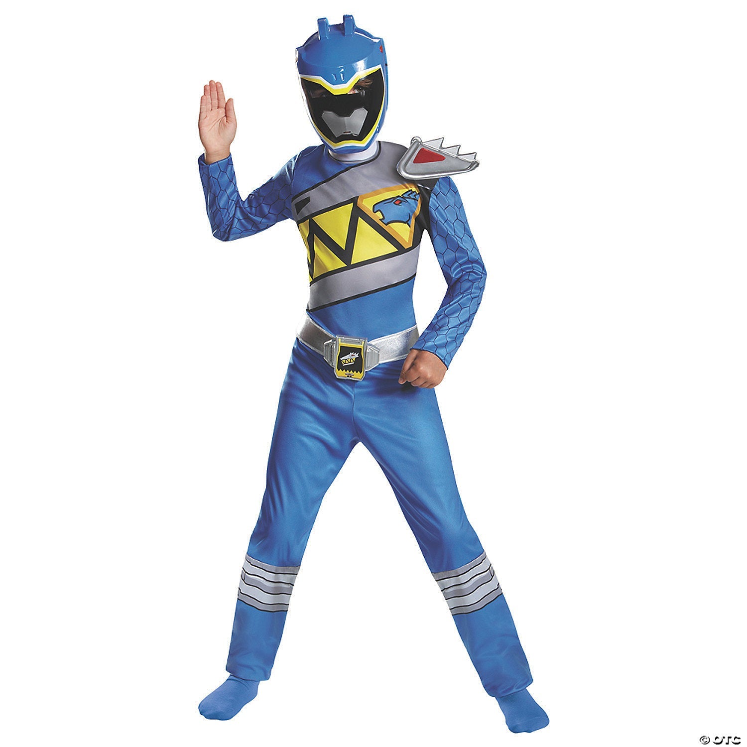 Boys Classic Mighty Morphin Power Rangers Blue Ranger Dino Costume