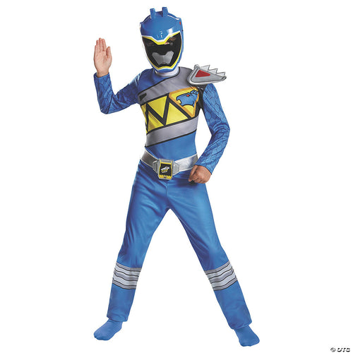 Boys Classic Mighty Morphin Power Rangers Blue Ranger Dino Costume