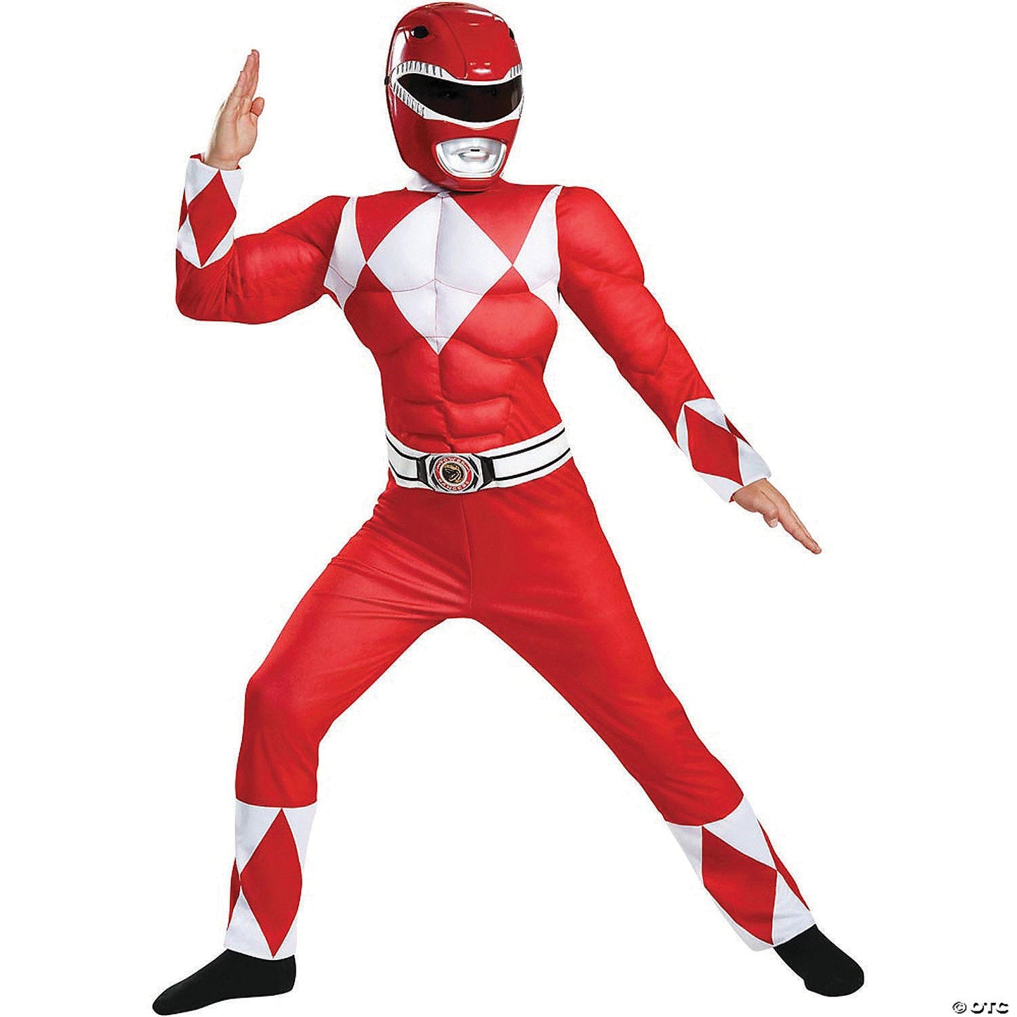 Boys Classic Muscle Mighty Morphin Power Rangers Red Ranger Costume
