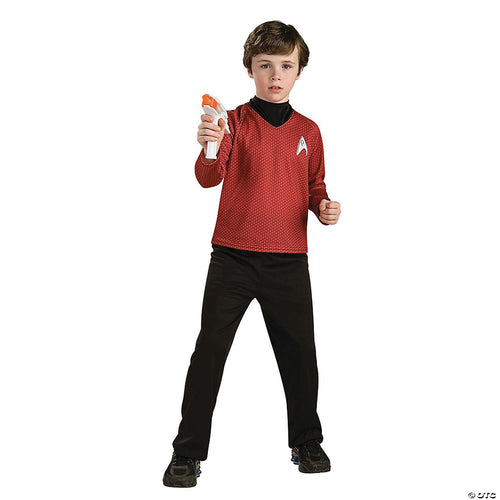 Boys Deluxe Red Star Trek Uniform Costume