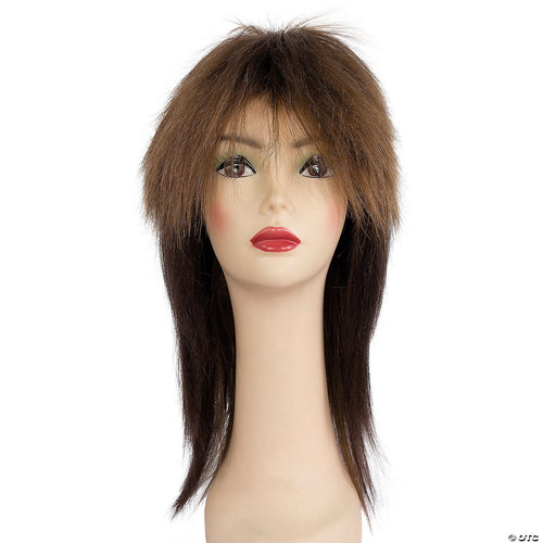Mid-Length Punk Wig Lt Brown/Medium Brown | Light Brown