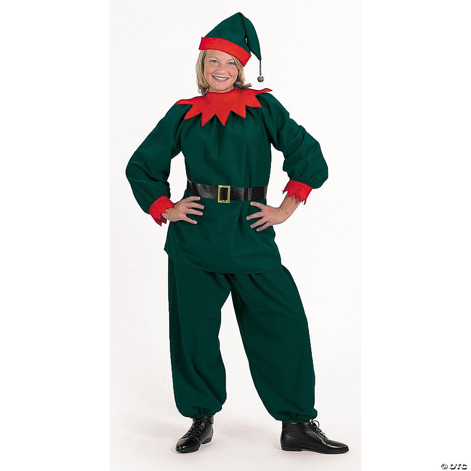 Mens | Adult Santa's Helper Elf Suit Costume - L/XL