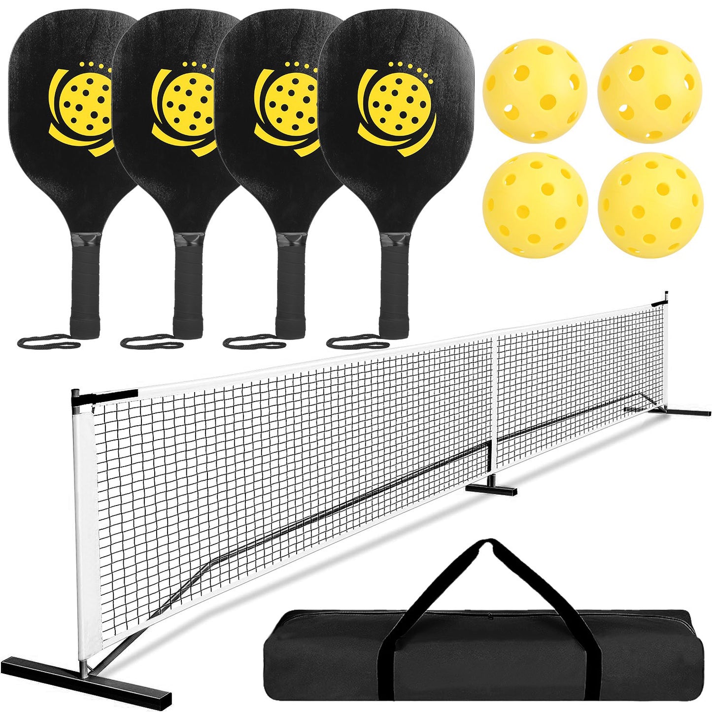 Portable Pickleball Net Set 22ft Regulation Size Net Pickle Ball Net System
