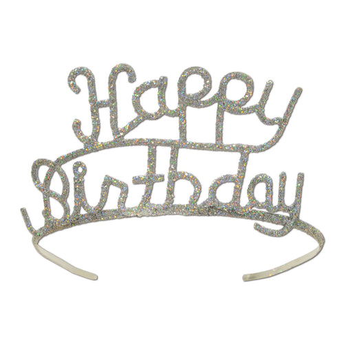 Beistle Glittered Happy Birthday Tiara | Party Supply | Decoration