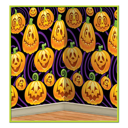 Beistle Jack-O-Lantern Backdrop - Halloween | Party Supply | Decoration