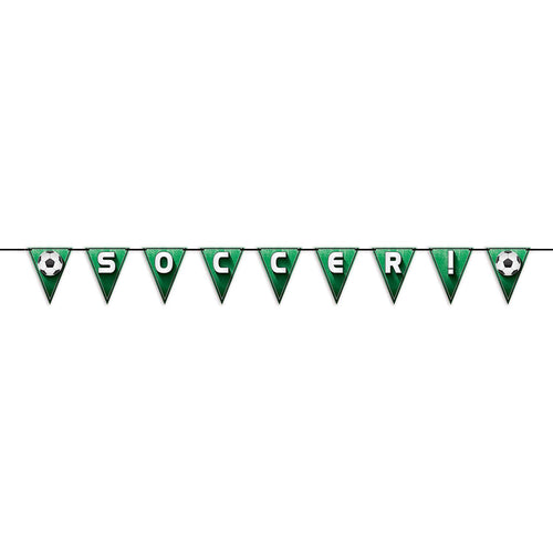 Beistle Soccer!/Football Pennant Streamer | Party Supply | Decoration