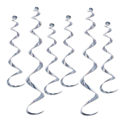 Beistle Silver Twirly Whirly - General Occasion | Party Supply | Decoration