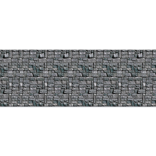 Beistle Stone Wall Backdrop - Halloween | Party Supply | Decoration