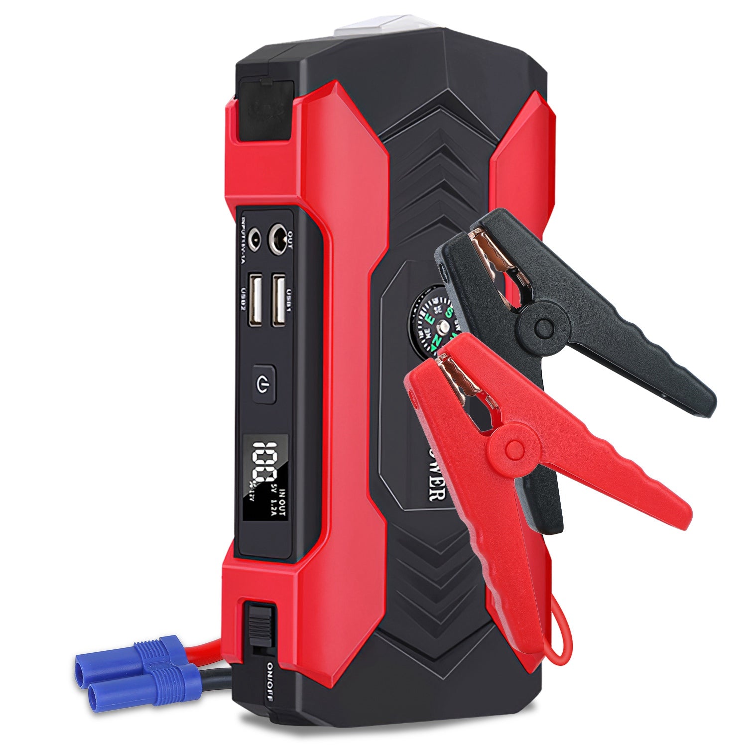 Car Jump Starter Booster 800A Peak 28000mAh 12V Battery Charger (Up to 6.0L Gas