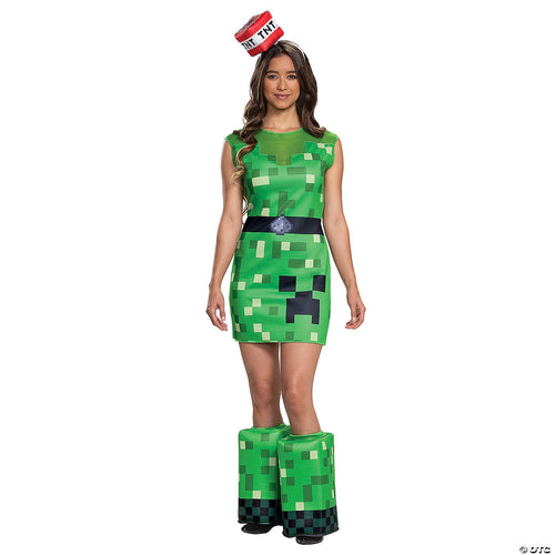 Womens Minecraft Creeper Costume