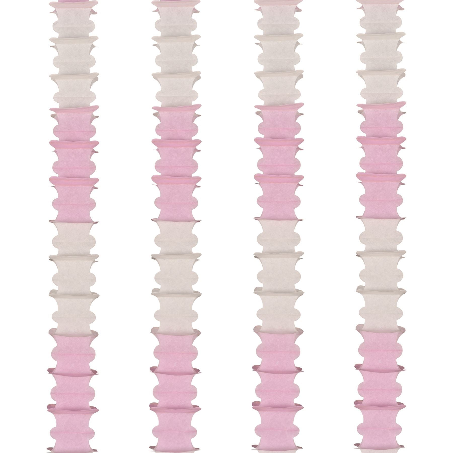 Beistle Ceiling Drops - Pink and White - General Occasion | Party Supply