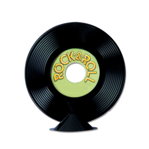 Beistle Customizable Plastic Record Centerpiece - Music | Party Supply