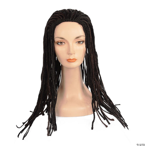 Mens Milly Vin Braid Wig | Brown-Dark