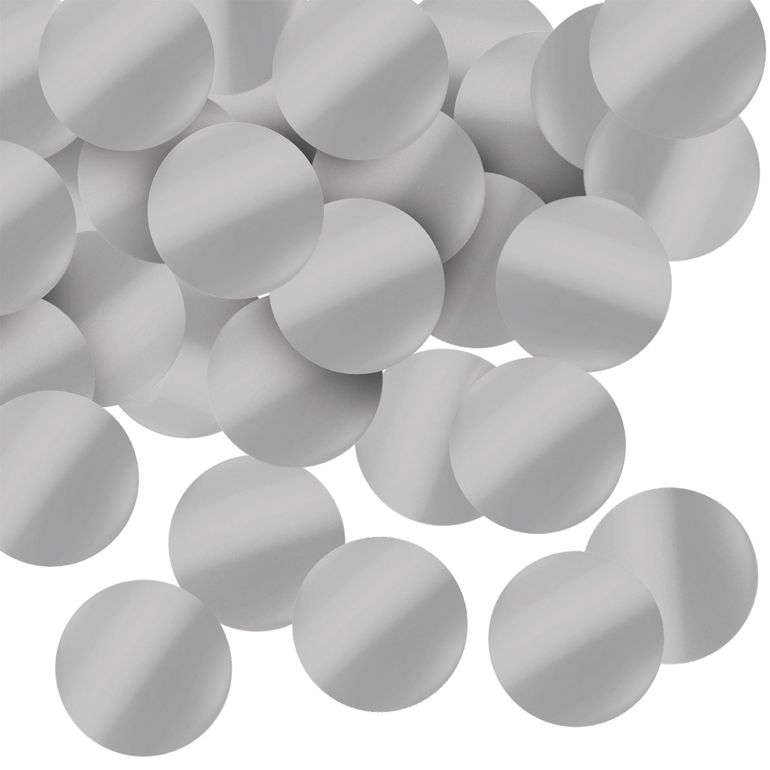Beistle Metallic Deluxe Dot Confetti -Silver - General Occasion | Party Supply