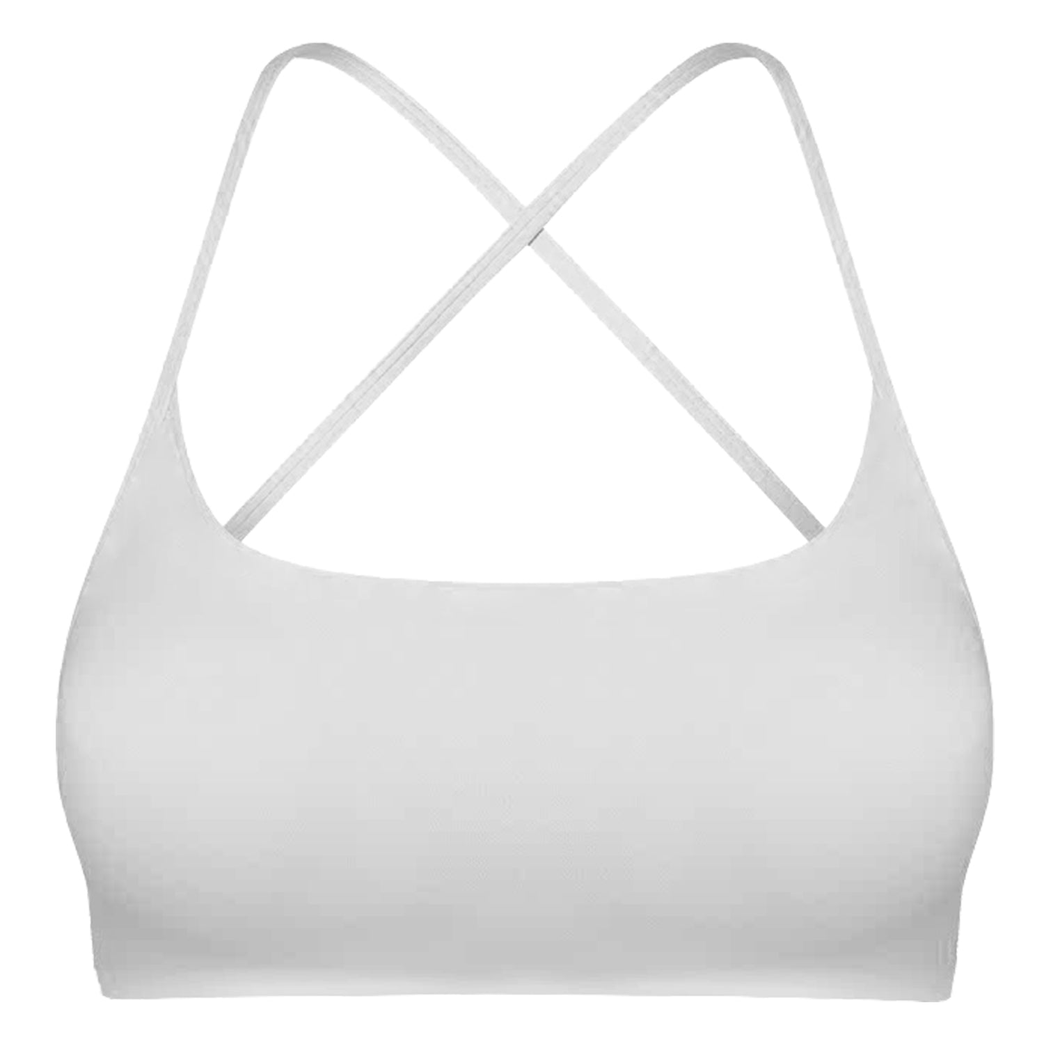 Women Cross Back Sport Bras Padded Strappy Crop Open Back Low Impact Bras Sexy