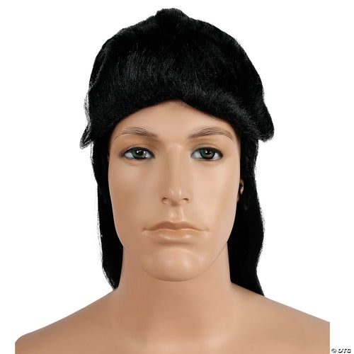 Rocker Long Mullet Wig Black