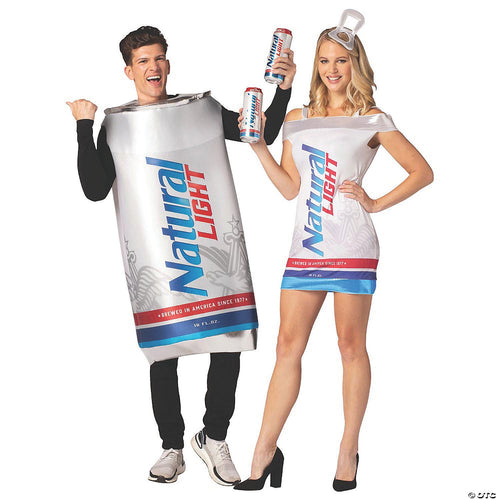 Unisex | Adults Natural Light Beer Couple Costumes