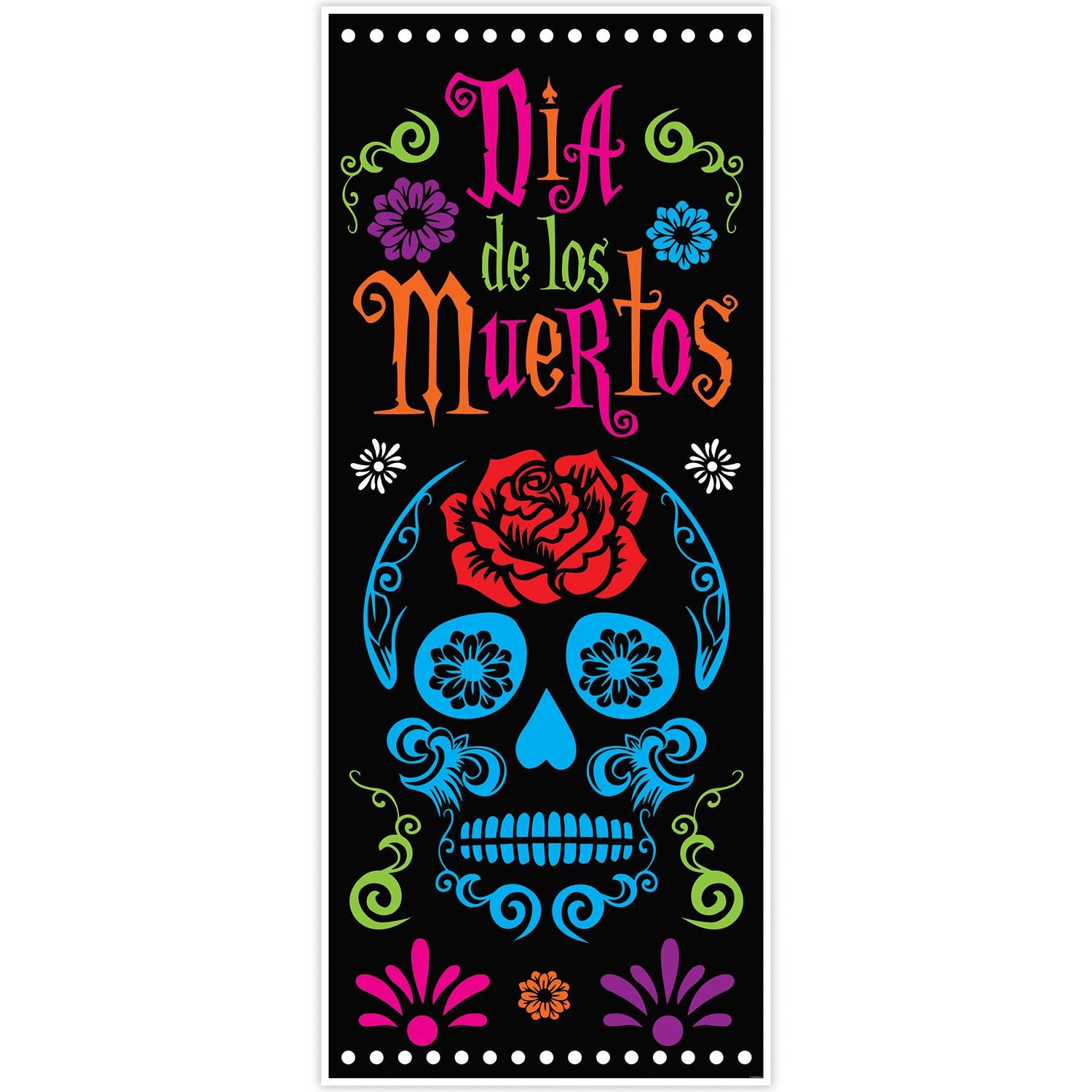 Beistle Day Of The Dead Door Cover | Party Supply | Decoration